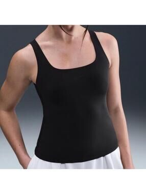 $65 NEW Nike Womens Form Tank Top Black Size Medium HQ8082